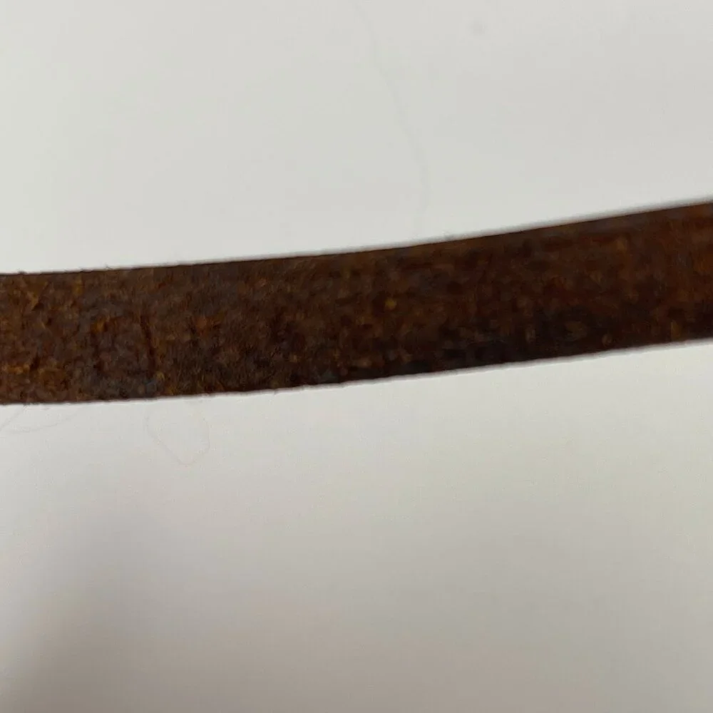 Hermès Vintage Hapi 4 Tours Leather Bracelet w/ Palladium Plated Buckle-Preowned